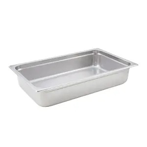 Winco SPJH-104 Full Size Steam Pan, Stainless