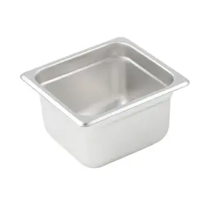 Winco SPJM-604 Sixth Size Steam Pan, Stainless