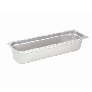 Winco SPJL-4HL Half Size Long Steam Pan, Stainless