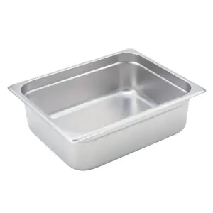 Winco SPJM-204 Half Size Steam Pan, Stainless