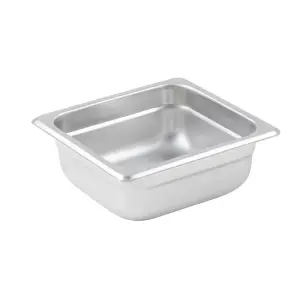 Winco SPJL-602 Sixth Size Steam Pan, Stainless