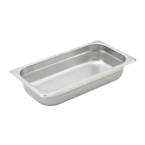 Winco SPJH-302 Third Size Steam Pan, Stainless