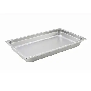 Winco SPJH-102 Full Size Steam Pan, Stainless