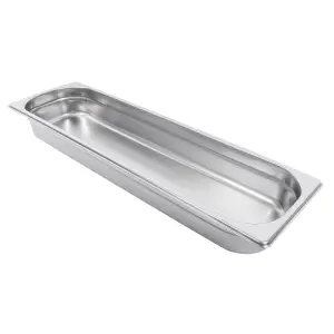 Winco SPJL-2HL Half Size Long Steam Pan, Stainless