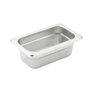 Winco SPJM-902 Ninth Size Steam Pan, Stainless