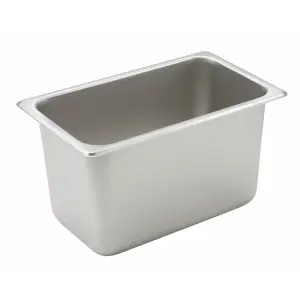 Winco SPQ6 Quarter Size Steam Pan, Stainless