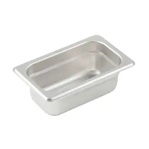 Winco SPJP-902 Ninth Size Steam Pan, Stainless