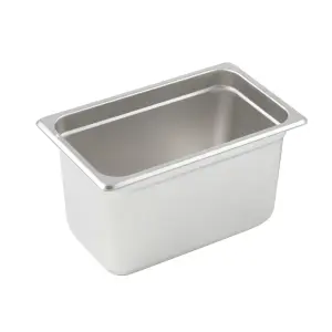 Winco SPJP-406 Quarter Size Steam Pan, Stainless