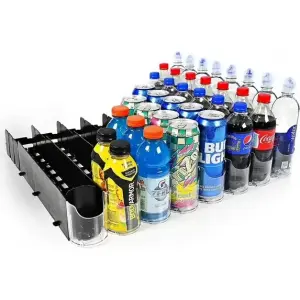 Display Technologies Visi-Fast Pusher Glide 20 oz Beverage Dispenser, 6 pack