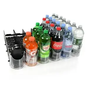 Display Technologies Visi-Slide Plastic 1 L Beverage Dispenser, 6 Pack