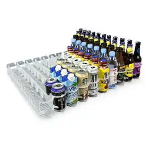 Display Technologies Visi-Slide Plastic 12 oz Beverage Dispenser, 2 Pack
