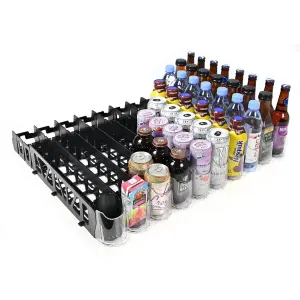 Display Technologies Visi-Fast Plastic 12-16 oz Spring Push Beverage Dispenser, 6 Pack