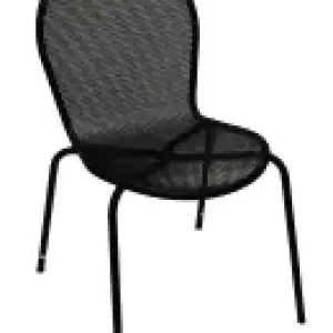 American Tables & Seating Indoor/Outdoor Side Chair - Metal, Black (94)