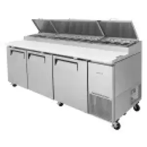 Turbo Air TPR-93SD-N 93" Super Deluxe Pizza Prep Table w/ Refrigerated Base, 115v