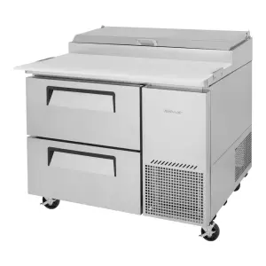 Turbo Air TPR-44SD-D2-N 44" Super Deluxe Pizza Prep Table w/ Refrigerated Base, 115v