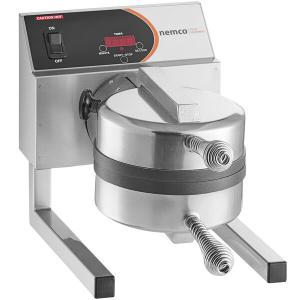 Nemco 7020A-S SilverStone Non-Stick Belgian Waffle Maker with Removable Grids - 120V
