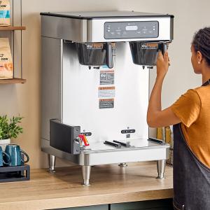 Bunn 51200.0100 ICB Infusion Series Stainless Steel Twin Automatic Coffee Brewer - 120/240V, 6000W