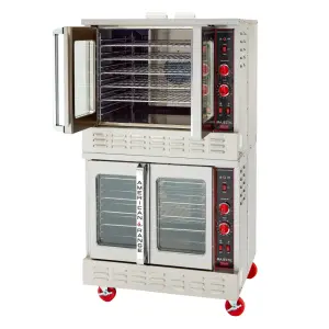 American Range MSD-2 Double Full Size Natural Gas Convection Oven - 140,000 BTU