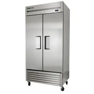 True T-35-HC 39 1/2" Two Section Reach In Refrigerator, (2) Left/Right Hinge Solid Doors, 115v