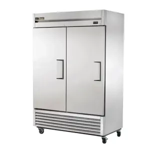 True T-49-HC 54" Two Section Reach In Refrigerator, (2) Left Hinge Solid Doors, 115v