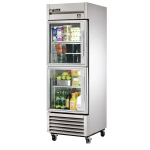 True TS-23G-2-HC~FGD01 27" One Section Reach In Refrigerator, (2) Left Hinge Glass Doors, 115v