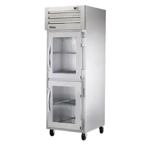 True STG1R-2HG-HC 27 1/2" One Section Reach In Refrigerator, (2) Right Hinge Glass Doors, 115v
