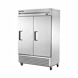 True T-49-HC 54" Two Section Reach In Refrigerator, (2) Right Hinge Solid Doors, 115v