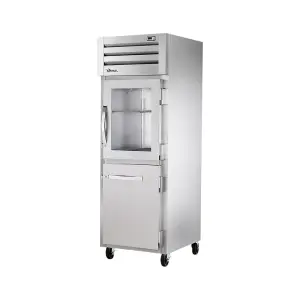 True STA1R-1HG/1HS-HC 27 1/2" One Section Reach In Refrigerator, (1) Glass Door, (1) Solid Door, Right Hinge, 115v