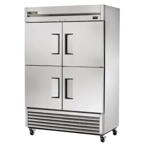True TS-49-4-HC 54 1/10" Two Section Reach In Refrigerator, (4) Left/Right Hinge Solid Doors, 115v