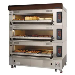 Turbo Air RBDO-43U Radiance Floor Model Triple Multi-Purpose Deck Oven - 220v