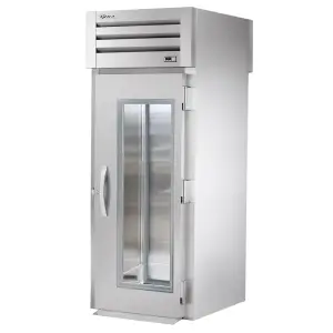 True STG1RRT-1G-1S-HC 35" One Section Roll Thru Refrigerator, (2) Right Hinge Glass Door, 115v