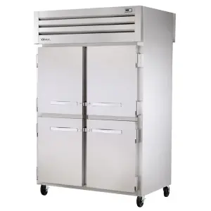 True STA2R-4HS-HC 52 3/5" Two Section Reach In Refrigerator, (4) Left/Right Hinge Solid Doors, 115v
