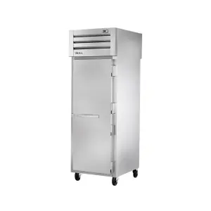 True STA1RPT-1S-1G-HC 27 1/2" One Section Pass Thru Refrigerator, (1) Glass Door, (1) Solid Door, Right Hinge, 115v
