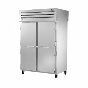 True STR2R-2S-HC 52 3/5" Two Section Reach In Refrigerator, (2) Left/Right Hinge Solid Doors, 115v