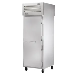True STR1RPT-1S-1S-HC 27 1/2" One Section Pass Thru Refrigerator, (2) Right Hinge Solid Doors, 115v