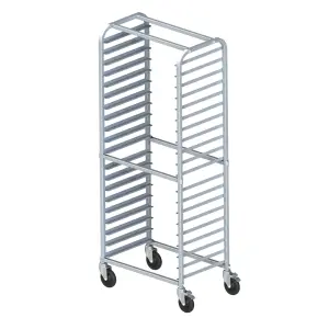 Winco ALRS-20BK 29 1/2"W 20 Sheet Pan Rack w/ 3" Bottom Load Slides