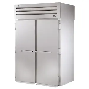 True STR2RRT89-2S-2S-HC 68" Two Section Roll Thru Refrigerator, (4) Left/Right Hinge Solid Doors, 115v