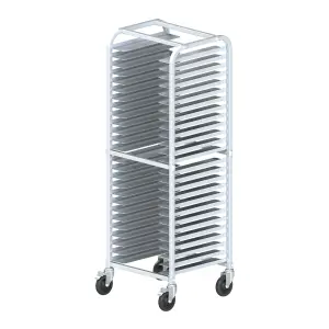 Winco AWPR-26BK 23"W 26 Pizza Pan Rack w/ 2" Bottom Load Slides