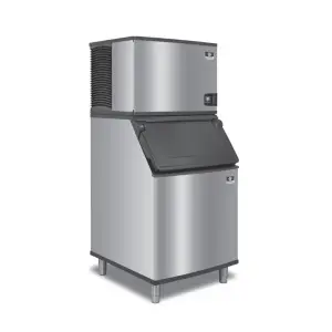 Manitowoc Ice IDT0750W/D570 703 lb Indigo NXT™ Full Cube Ice Machine w/ Bin - 532 lb Storage, Water Cooled, 208-230
