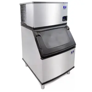 Manitowoc Ice IYT0500A/D400 550 lb Indigo NXT™ Half Cube Ice Machine w/ Bin - 365 lb Storage, Air Cooled, 115v