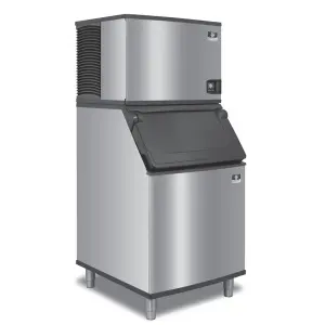 Manitowoc Ice IDT0500W/D400 500 lb Indigo NXT™ Full Cube Ice Machine w/ Bin - 365 lb Storage, Water Cooled, 115v