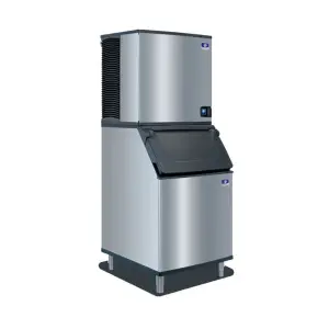 Manitowoc Ice IDT0900W/D970/K00470 780 lb Indigo NXT™ Full Cube Ice Machine w/ Bin - 882 lb Storage, Water Cooled, 208-230v