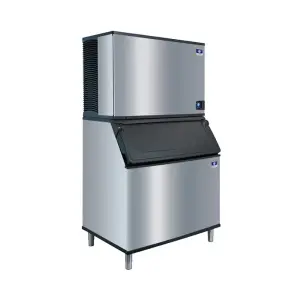 Manitowoc Ice IDT1500W/D970 1615 lb Indigo NXT™ Full Cube Ice Machine w/ Bin - 882 lb Storage, Water Cooled, 208-230v
