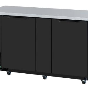 XBB-3SB-N6 2 Door Back Bar - Black (69")