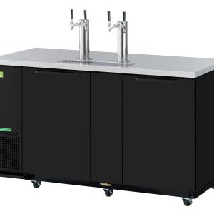 XBD-3SB-N6 2 Door Beer Dispenser- Black (69")