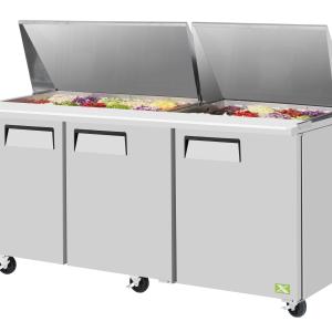 XST-72-30-N 3 Door Food Prep Table - Mega Top