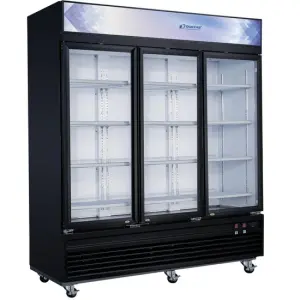 DSM-69F Commercial Glass Swing 3-Door Merchandiser Freezer