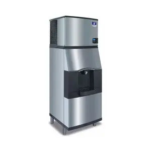 Manitowoc Ice IYT0300W/SFA292 310 lb Half Cube Ice Machine w/ Ice Dispenser - 180 lb Storage, Bucket Fill, 115v