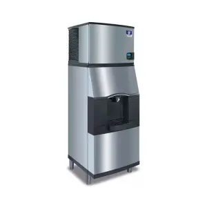 Manitowoc Ice IYT0300W/SPA312 310 lb Half Cube Ice Machine w/ Ice Dispenser - 180 lb Storage, Bucket Fill, 115v