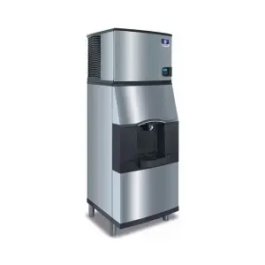 Manitowoc Ice IDT0300A/SPA312 305 lb Full Cube Ice Machine w/ Ice Dispenser - 180 lb Storage, Bucket Fill, 115v